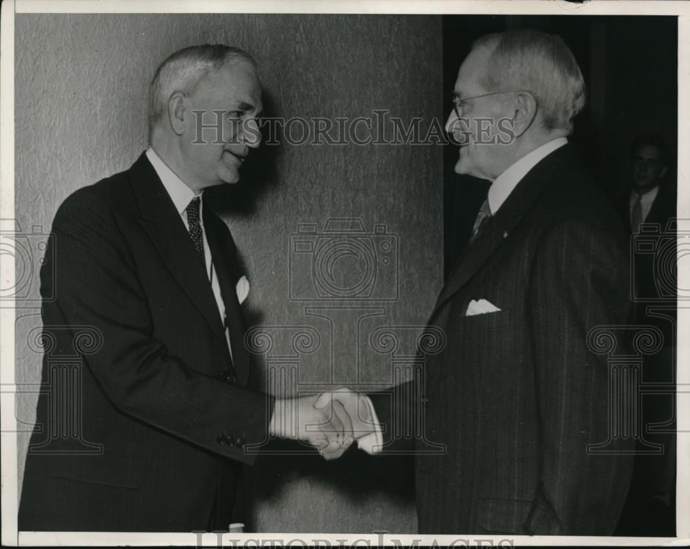 1940 Press Photo Secretary of State Cordell Hull, General John J Pershing - Historic Images