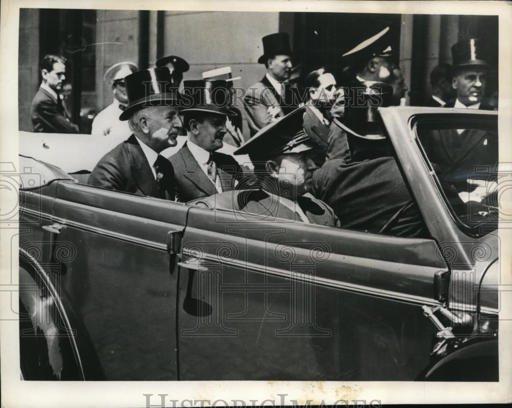 1936 Press Photo Secretary of State Cordell Hull, Carlos S Lamas of Argentina - Historic Images