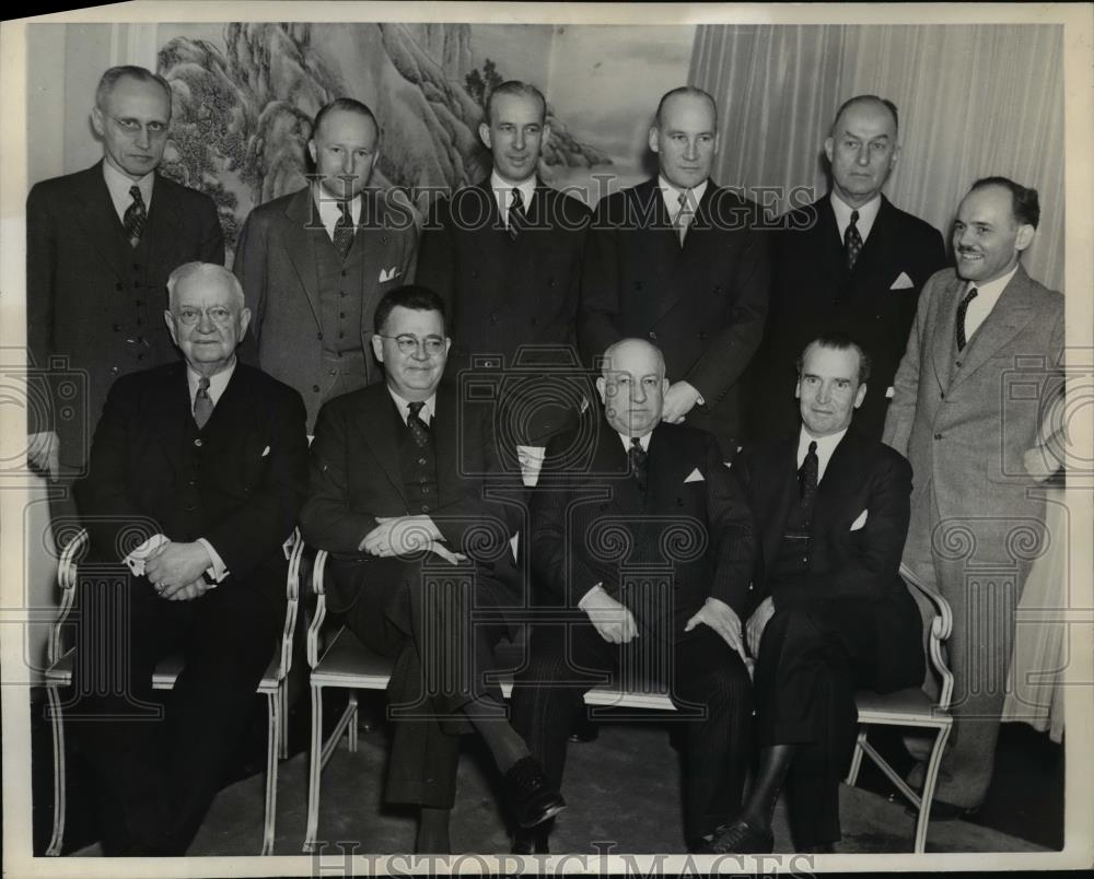 1937 Press Photo NJ State Senators LB Dawes, JD Ludlam, EP Stout - nep01737 - Historic Images