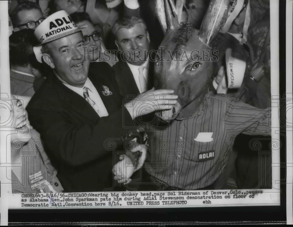 1956 Press Photo Democratic Committee Claude Wickad, Thelma S Sol Biderman of CO - Historic Images