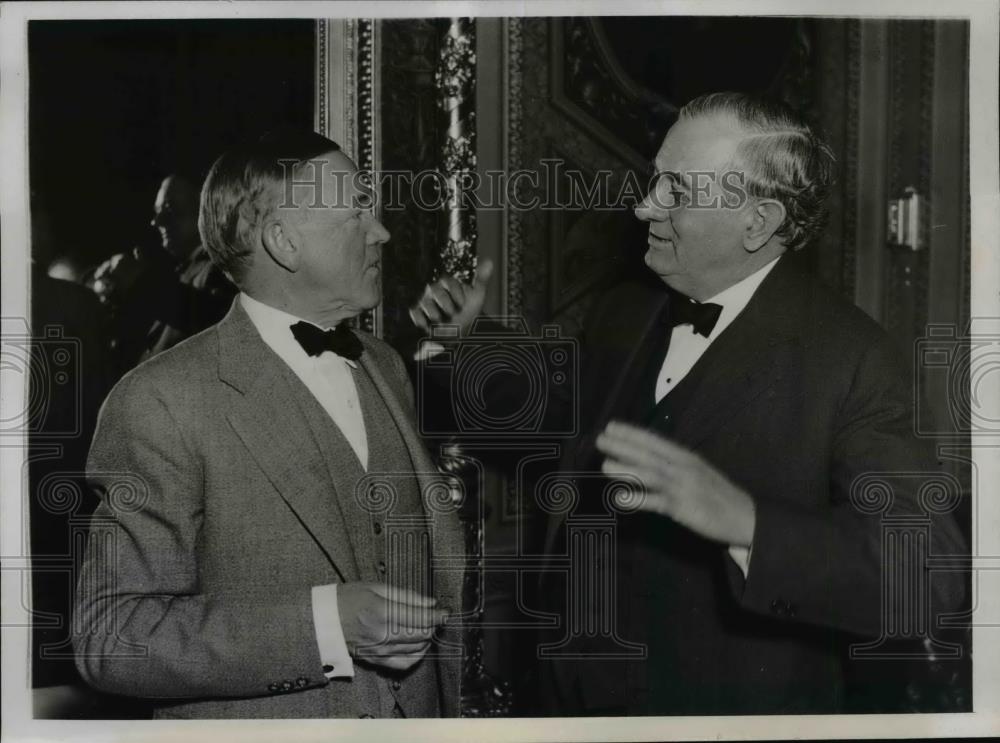 1938 Press Photo Oregon Senator Charles McNary &amp; Texas Senator Tom Connally - Historic Images