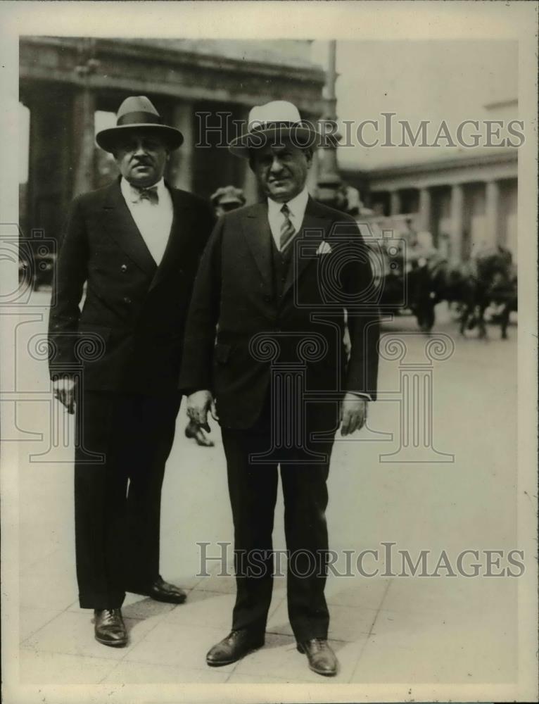 1927 Press Photo Julius Miller president Manhattan bourough of NYC in Berlin - Historic Images