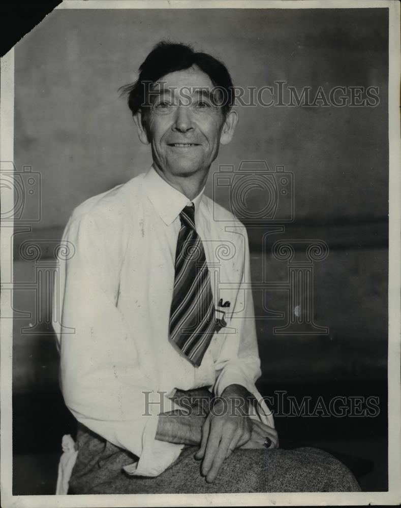 1933 Press Photo WM Puryear of Oakland Iowa at Democratic convention - nep02136 - Historic Images