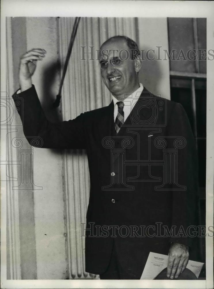 1937 Press Photo Treasury Secretary Henry Morgenthau Jr at White House - Historic Images