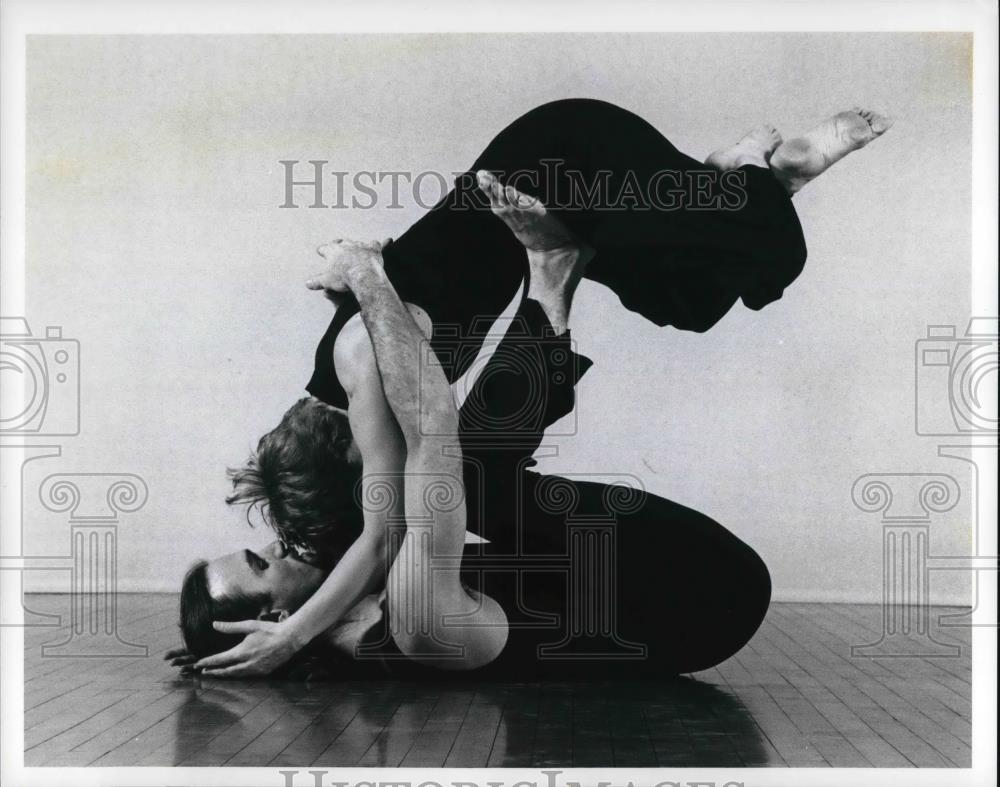 1995 Press Photo Frankie Hart, Nick Carlisle, CWRU faculty dance concert, Jan. - Historic Images