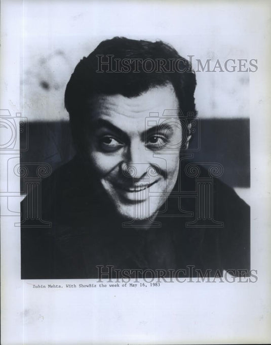 Press Photo Zubin Mehta with ShowBiz the Week of May 16 1983 - nef55276 - Historic Images