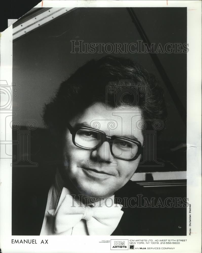 Press Photo Emanuel Ax to return to Boston for a Symphony Hall recital - Historic Images