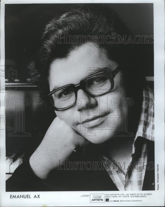 1983 Press Photo Emanuel Ax to perform Mozart's Piano Concerto No. 21 in C - Historic Images