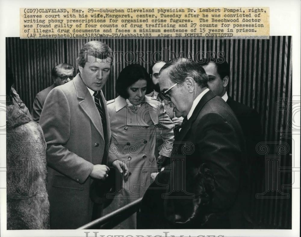1983 Press Photo Dr. Lambert Pompei, convicted of drug trafficking - cva20350 - Historic Images
