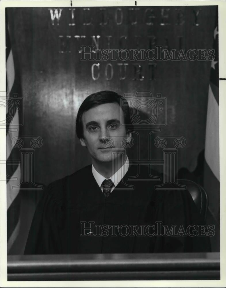 1987 Press Photo Willoughby Municipal Judge Dennis M. Callahan - cva20498 - Historic Images