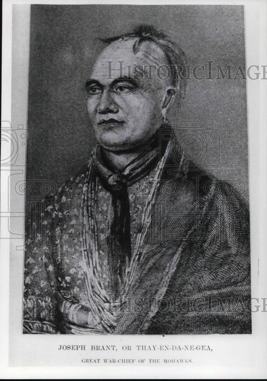 1978 Press Photo Portrait-Chief Joseph Brant, great war chief of the Mohawks - Historic Images