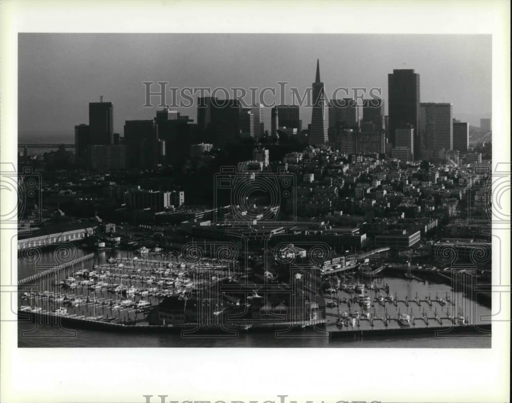 1986 Press Photo San Francisco California aerial view - cva21123 - Historic Images