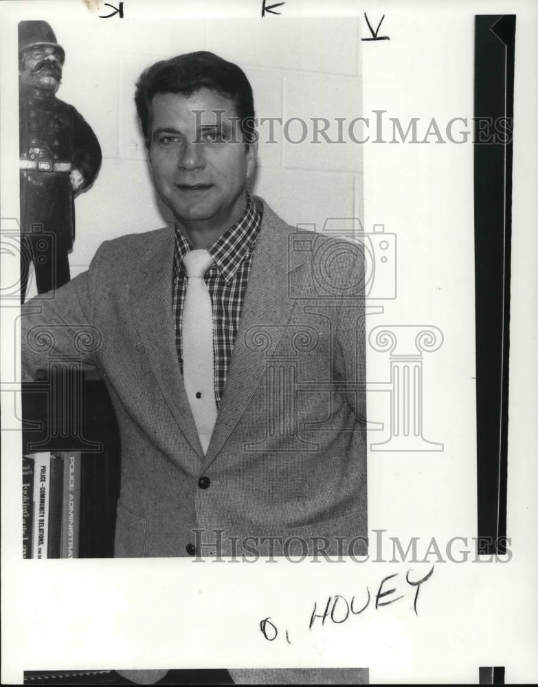 1985 Press Photo George Hovey, Huron, Ohio police Chief - cva21438 - Historic Images