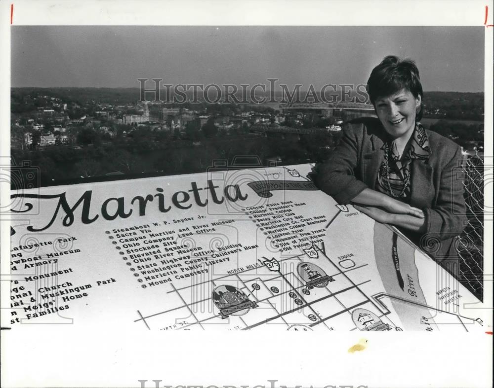 1987 Press Photo Mayor of Marietta Nancy Hollister - cva21718 - Historic Images