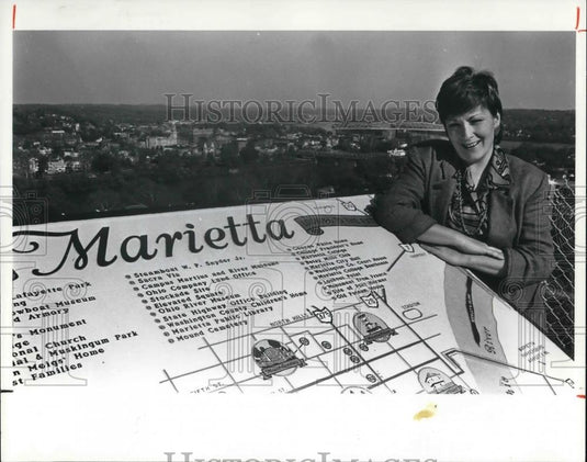 1987 Press Photo Mayor of Marietta Nancy Hollister - cva21718 - Historic Images