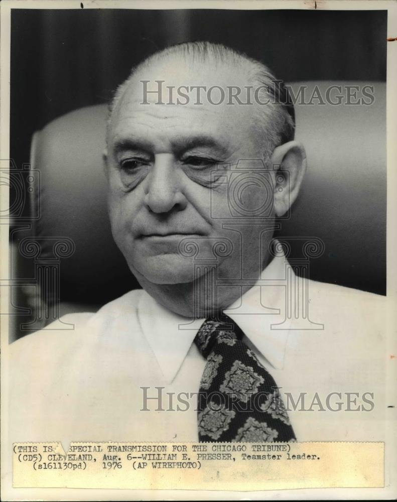 1976 Press Photo William E. Presser, Teamster leader - cva38938 - Historic Images