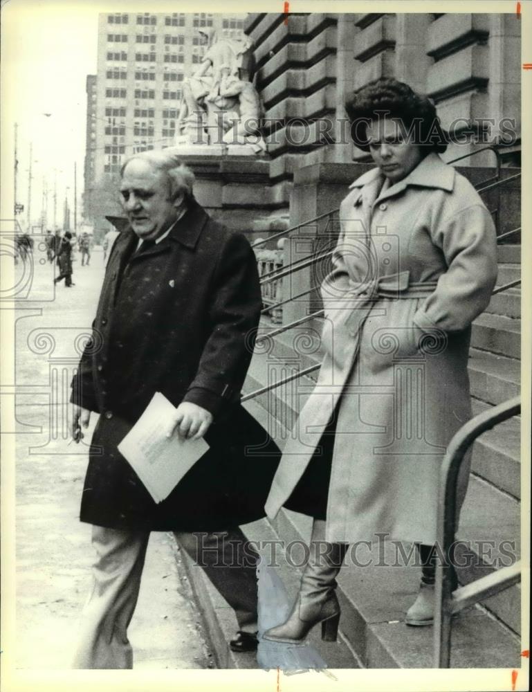 1978 Press Photo Mrs. Cindy Paige Presser leaves Federal Court - cva38948 - Historic Images