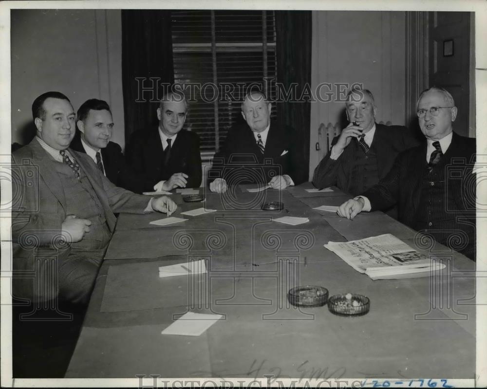 1942 Press Photo Peace Envoys from American Federation of Labor and the CIO - Historic Images