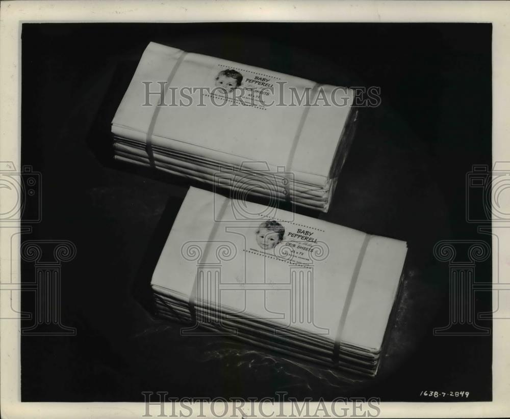 1949 Press Photo Sheets in Pliofilm Wrappings - nee00975 - Historic Images