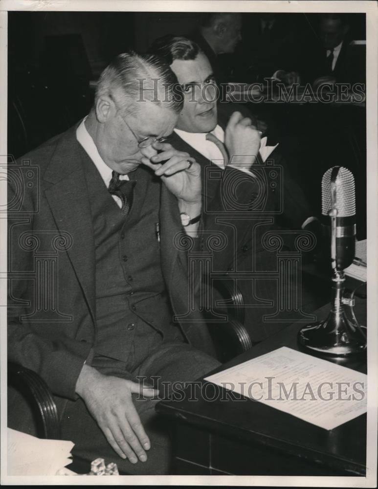 1939 Press Photo Testimony given before Senate Monopoly Investigating Committee - Historic Images