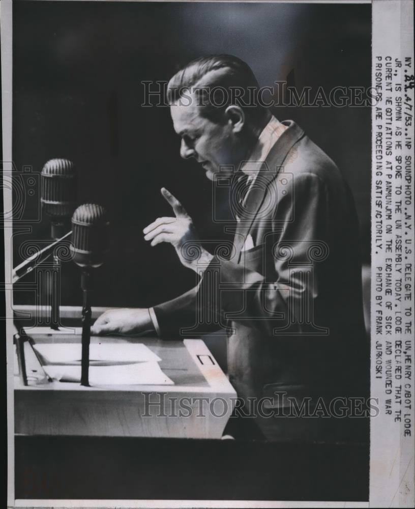 1953 Press Photo War Prisoner at Panmunjom  - nee09101 - Historic Images