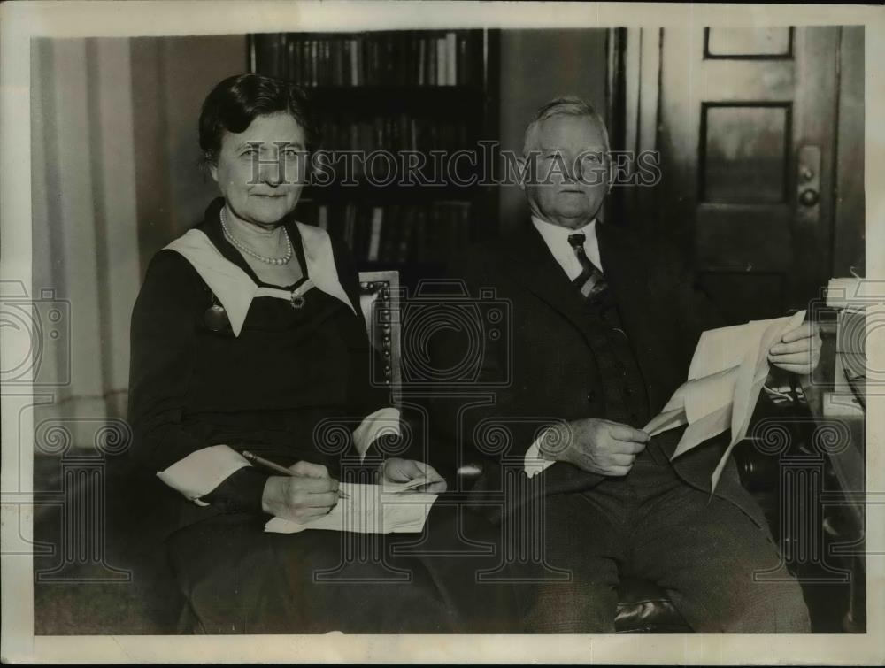 1930 Press Photo Congressman John Garner With Wife - nee71749 - Historic Images