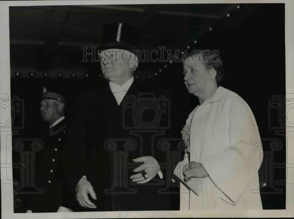 1936 Press Photo Vice Pres. And Mrs. John Nance Garner  - nee71753 - Historic Images