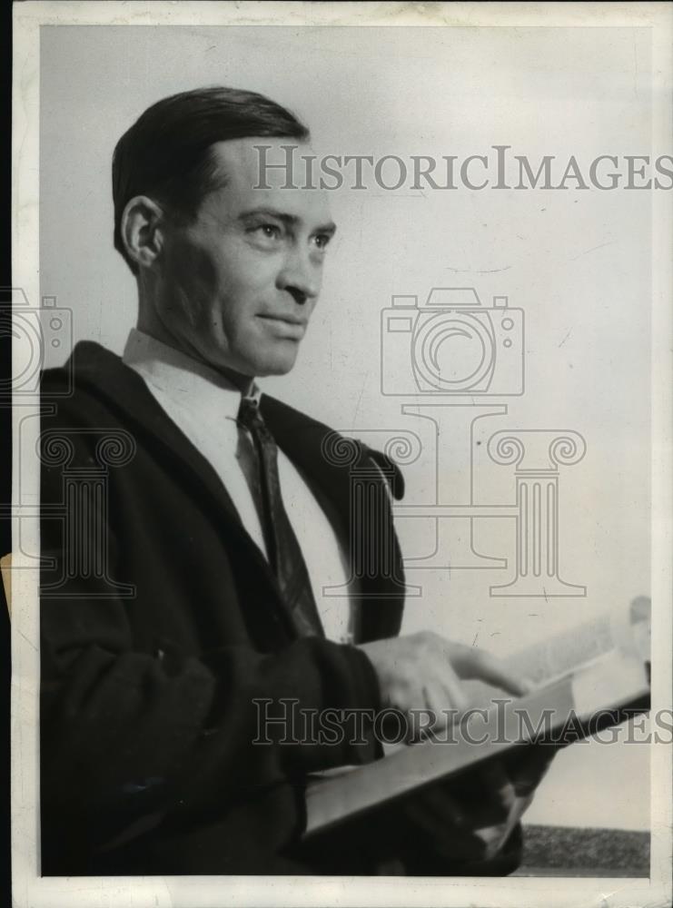 1940 Press Photo James Sharp, Jailhouse Lawyer, Secures His Own Release - Historic Images