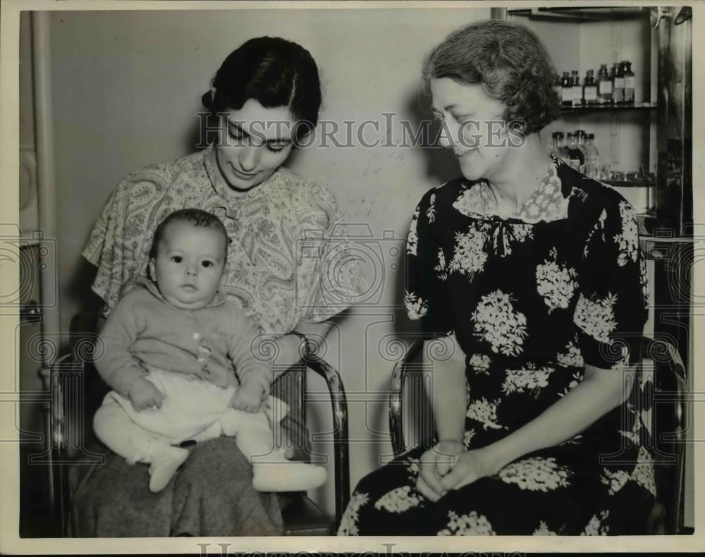 1937 Press Photo Family of Weston W. Fletcher, Streptococcus Viridans Patient - Historic Images