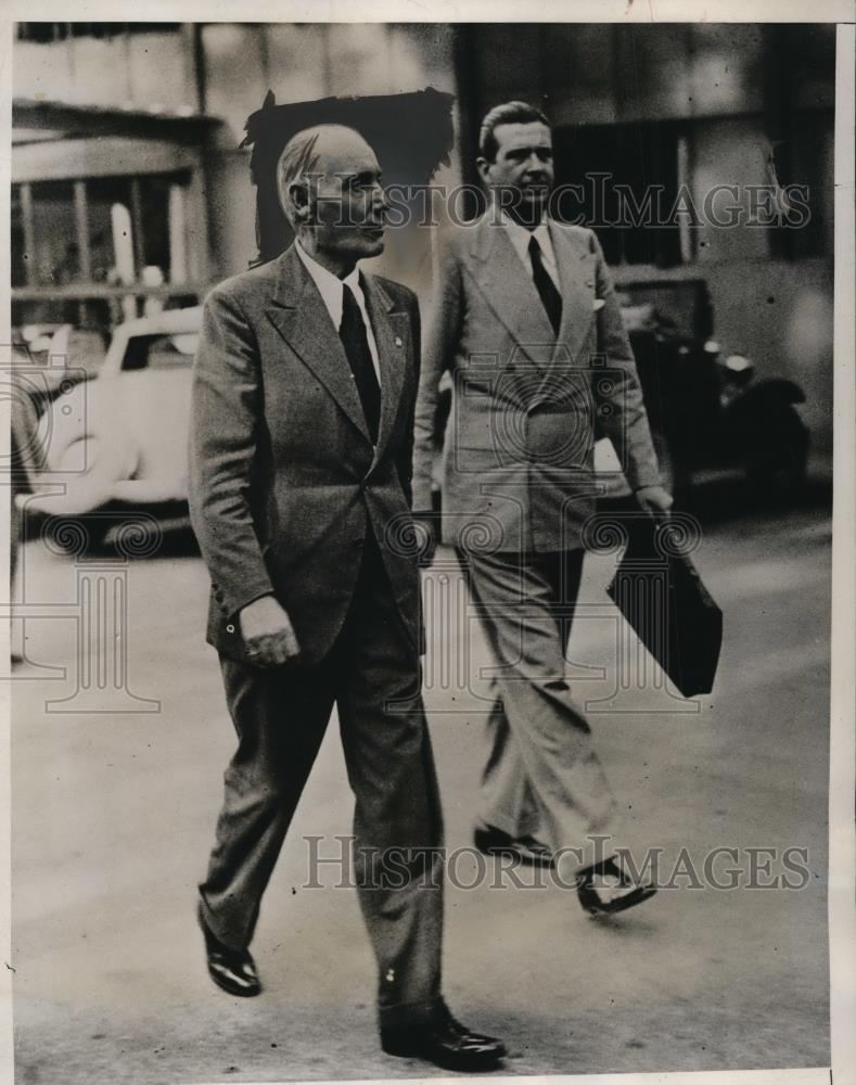 1935 Press Photo Baron Aloisi of Italy Attending Geneva Conference - nef35501 - Historic Images