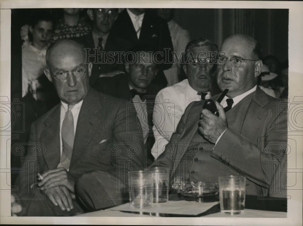 1938 Press Photo Welch, Gilles appear before Senate Civil Liberties Committee - Historic Images