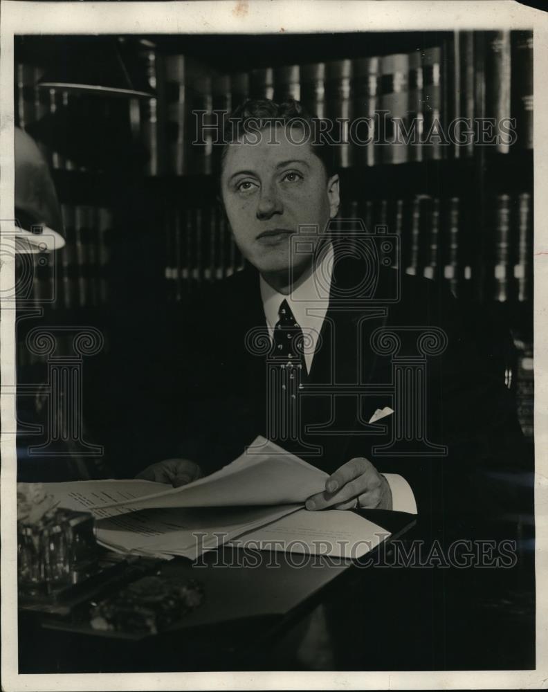 1931 Press Photo Charles Elmore Crofley Chief Clerk of the Supreme Court - Historic Images