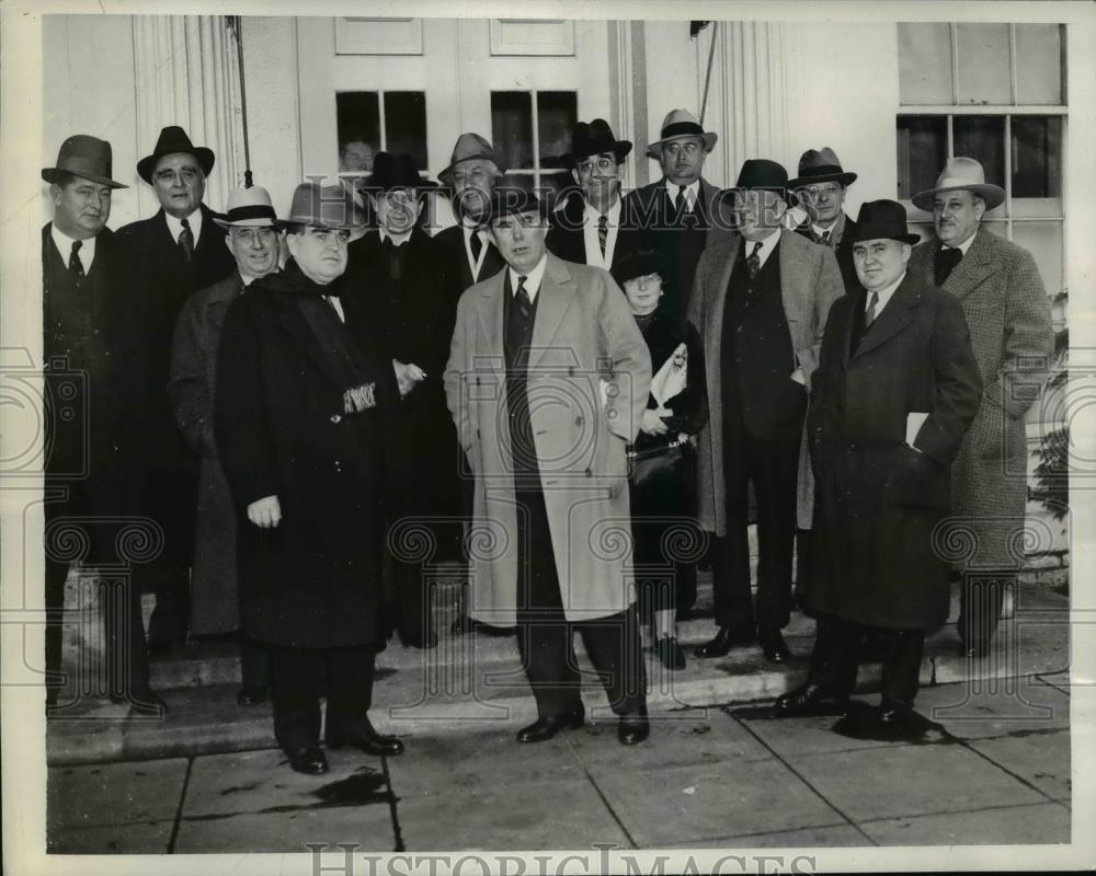 1937 Press Photo Labor Non-Partisan League Delegation at White House - nef38933 - Historic Images