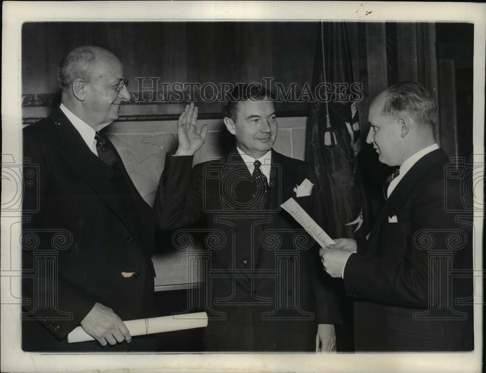 1938 Press Photo Robert Jackson took oath of office as Solicitor General  of U.S - Historic Images