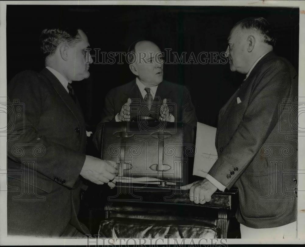 1939 Press Photo Senators Sherman Minton, Alva B.Adams and Robert F. Wagner - Historic Images