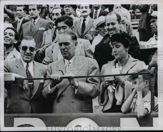 1952 Press Photo William O'Dwyer & Wife at Bullfight in Mexico City - nef42034 - Historic Images