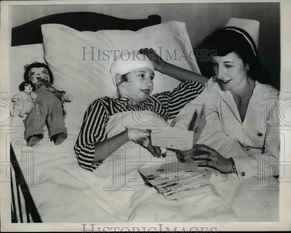1946 Press Photo Carol Williams Victim of Recent Brutal Attack by James Lincoln - Historic Images