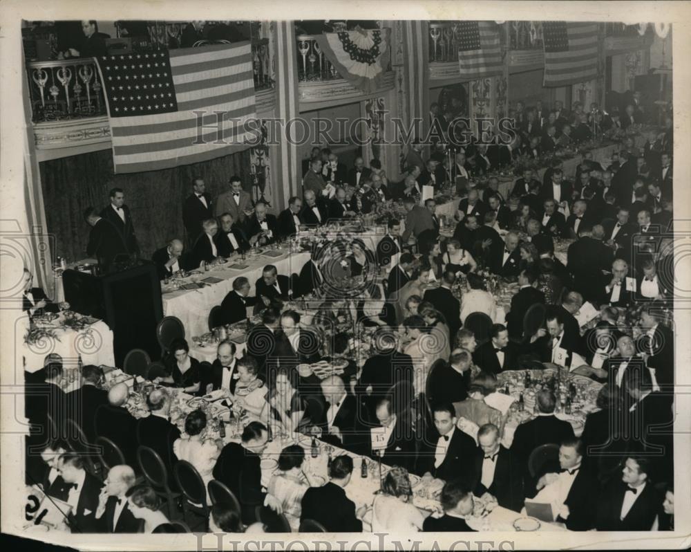 1940 Press Photo General View of the Annual Jackson Day Dinner Held at Mayflower - Historic Images