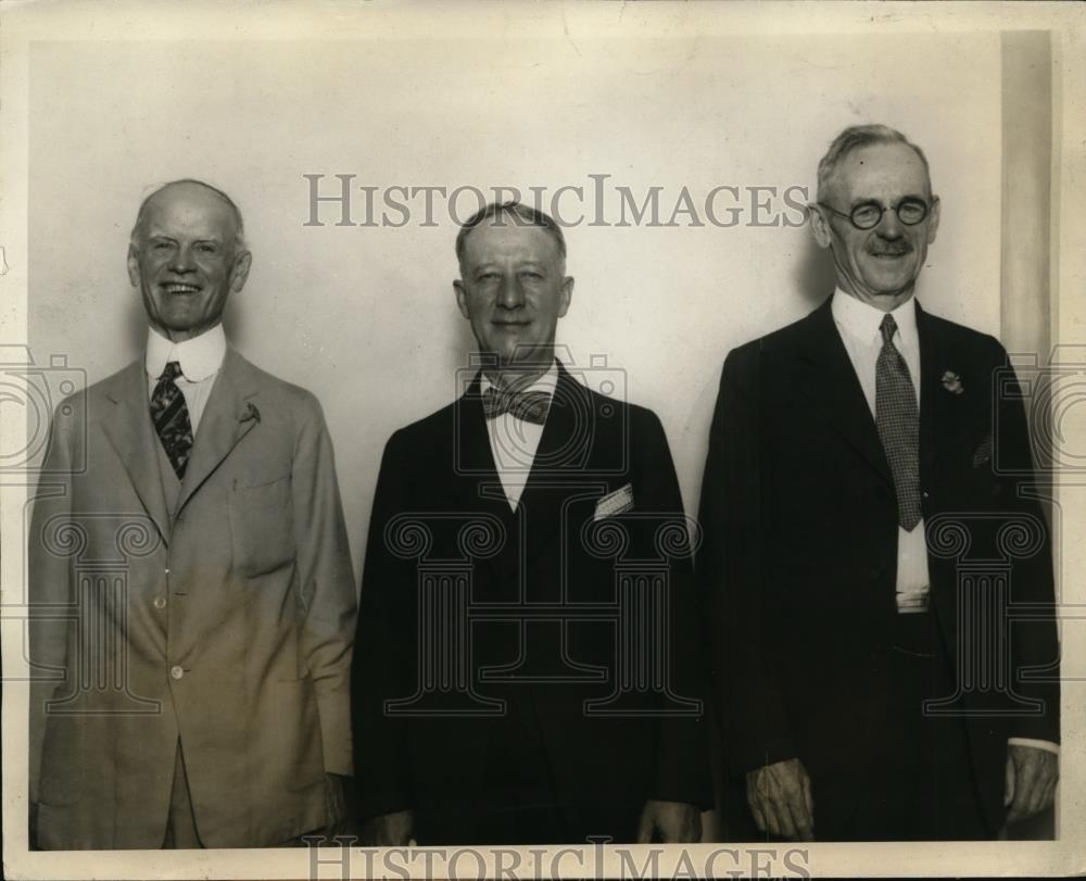 1928 Press Photo Officials Photographed During Governor&#39;s Visit to State Fair - Historic Images