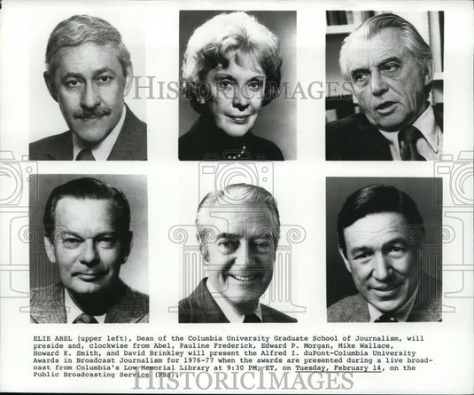 Press Photo Dean Elie Abel and Others Will Present the Alfred duPont Awards - Historic Images