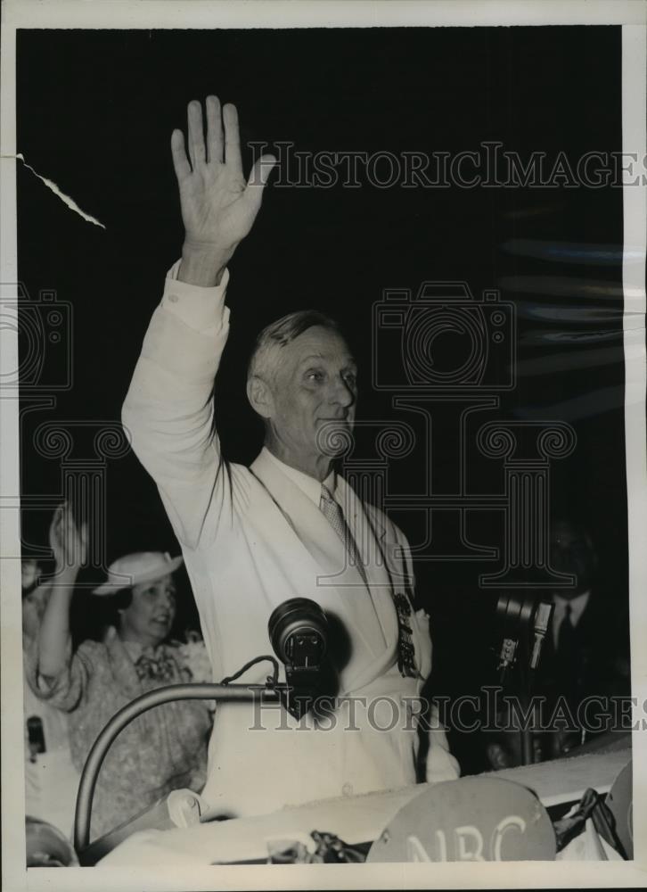 1936 Press Photo William Gibbs McAdoo at Democratic National Convention - Historic Images