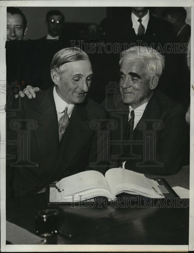 1932 Press Photo William Gibbs McAdoo, joseph Scott in Court, Los Angeles - Historic Images