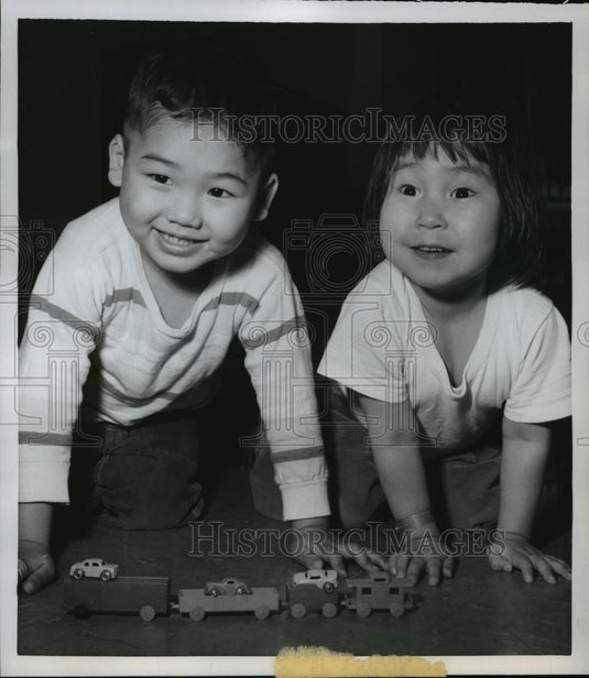 1960 Press Photo Happy & Healthy After 3 Months of Free Hospital Care - Historic Images