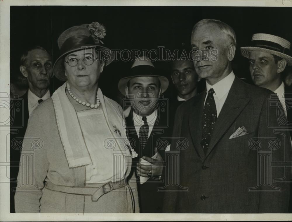 1932 Press Photo Mrs.Nelson M.Sullivan and Sen. Cordell Hull of Tennessee - Historic Images