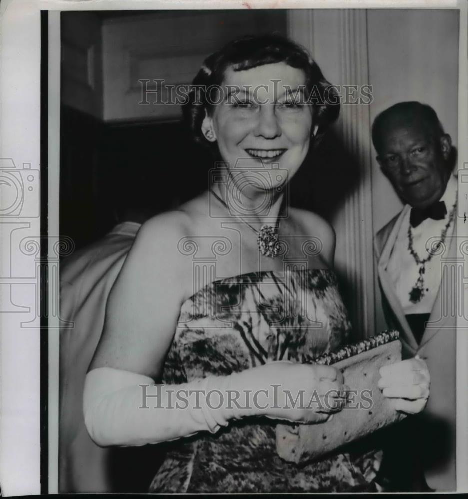 1960 Wire Photo Mamie Eisenhower - spw02173 - Historic Images