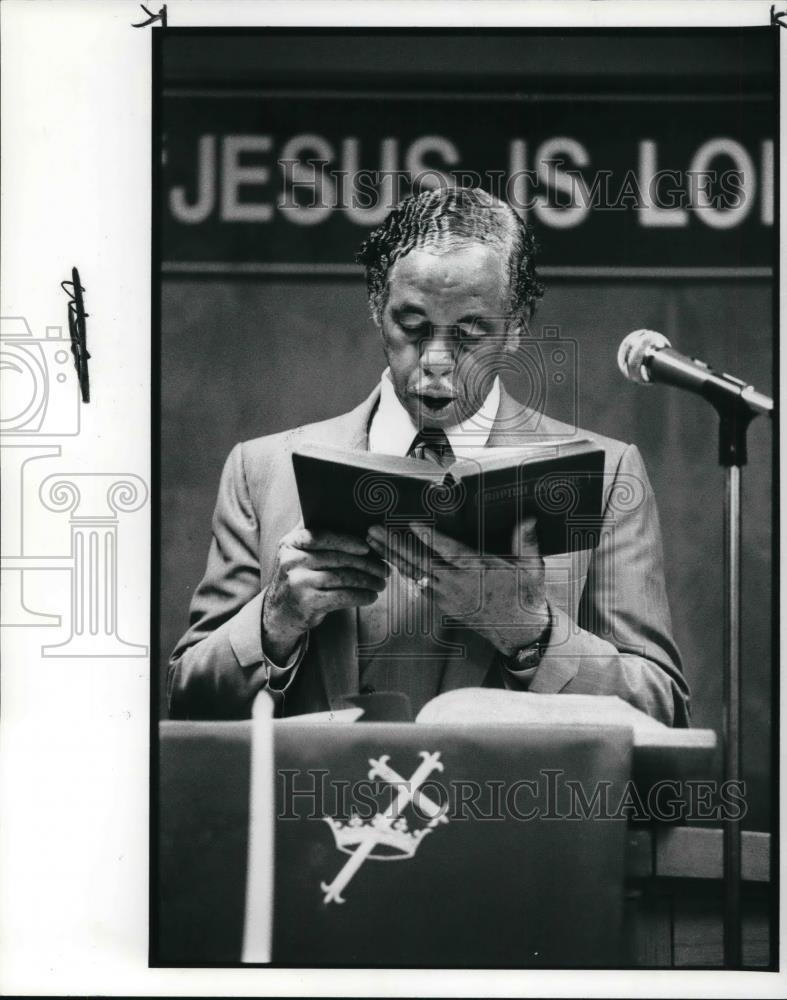 1985 Press Photo Dr. Edgar Jackson, pastor - cva21026 - Historic Images