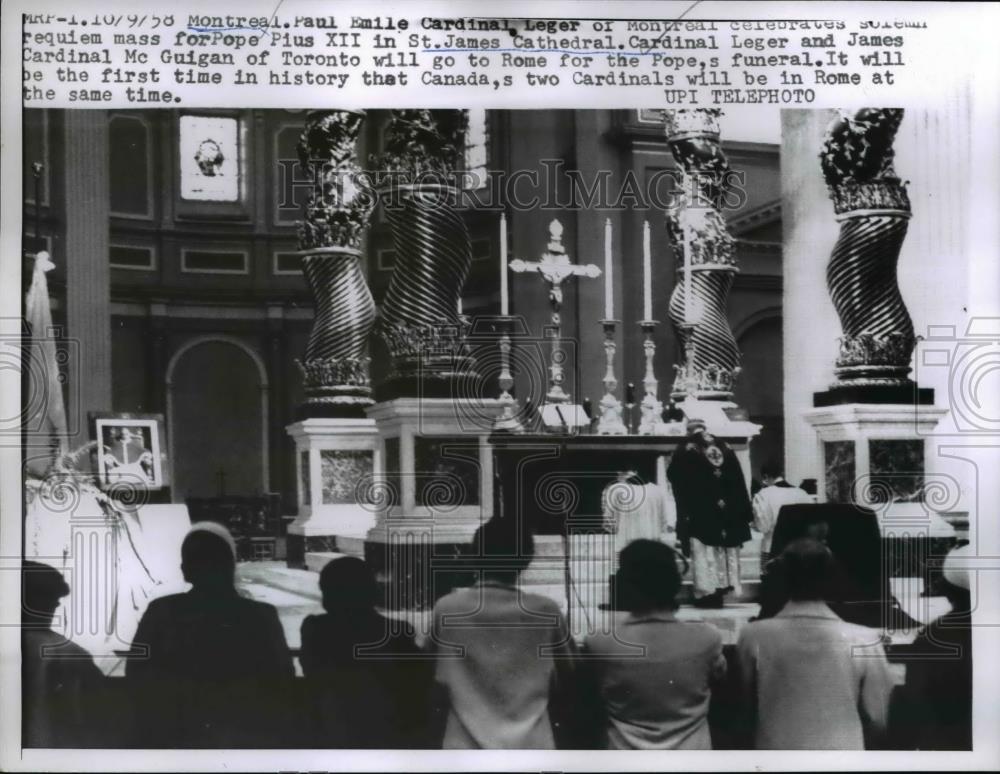 1958 Press Photo Montreal at St. James Cathedral - nee39789 - Historic Images