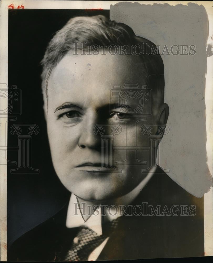 Press Photo Honorable Dr RJ Manion of Ontario Former Minister of Railway/Canals - Historic Images