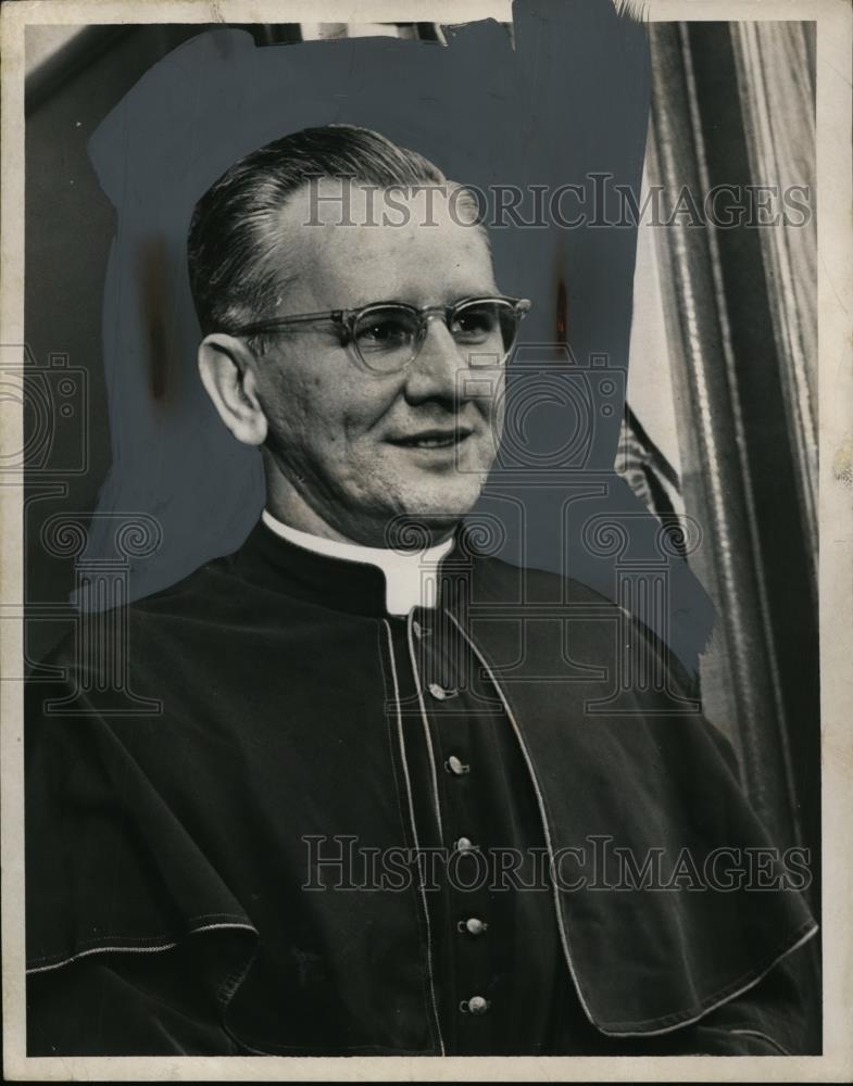 1953 Press Photo Portrait Of Bishop John J. Krol - nef49081 - Historic Images