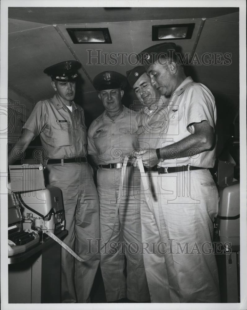 1962 Press Photo Otis Air Force Base LtCol. Wallace Smith, Major Halvor Merrill - Historic Images